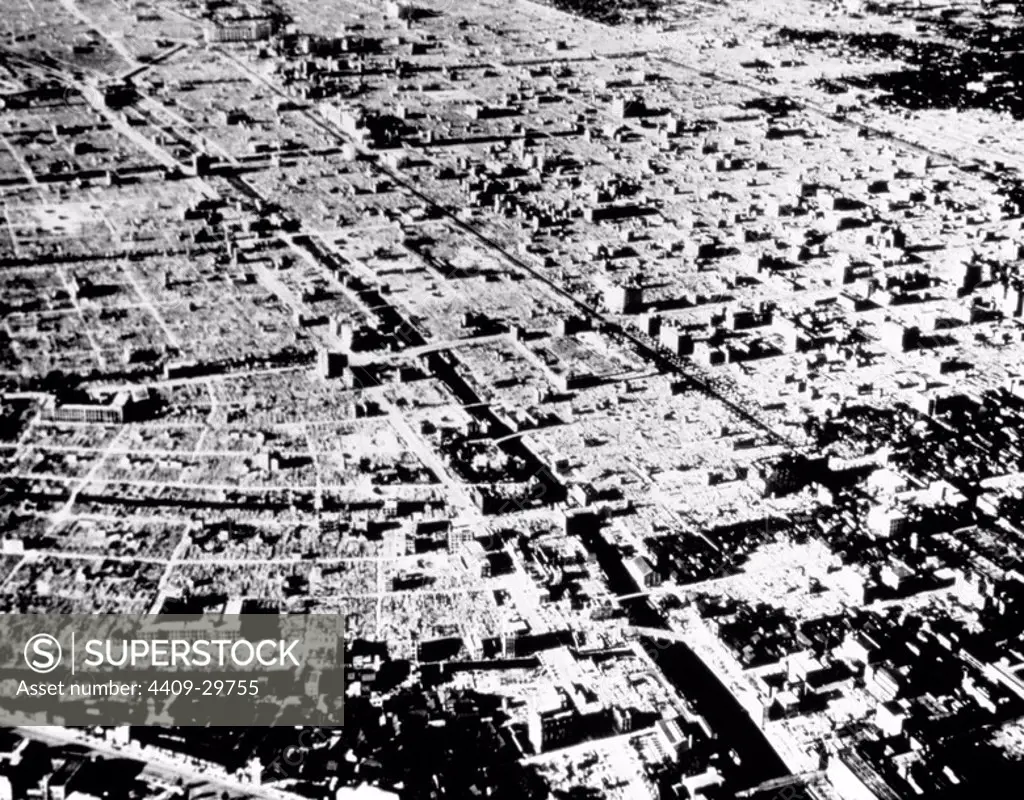 Tokyo, Japan after bombings by the United States Air Force.