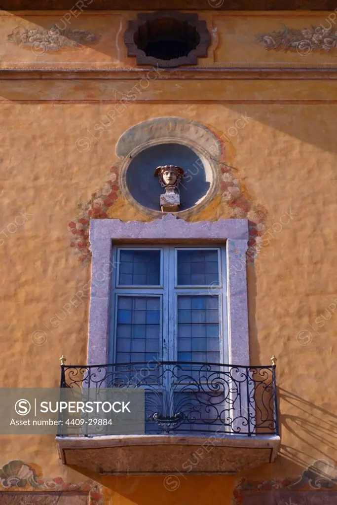 Can Solleric, construida en 1763, estilo barroco y tradicional mallorquin, calle del Born, Palma de Mallorca.