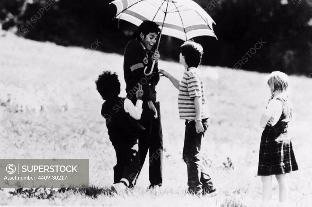 Scene from the video "Moonwalker" with Michael Jackson.