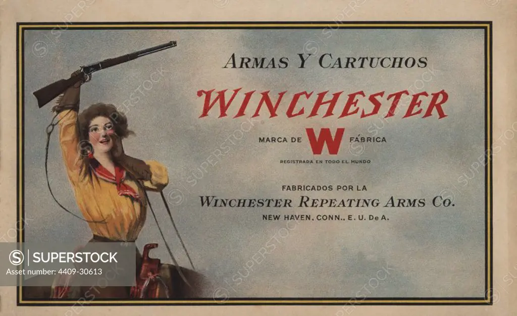 Portada del catálogo de armas y cartuchos Winchester, de 1924.