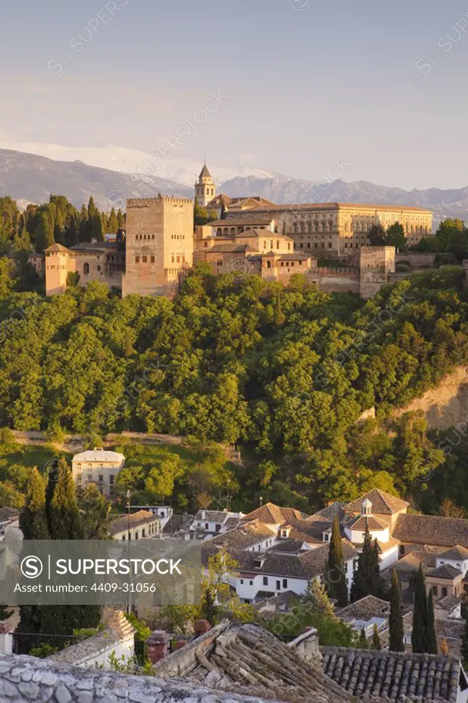 Alhambra de Granada. Granada City. Andalusia. Spain.