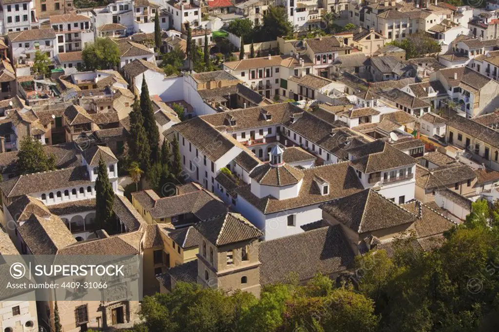 Albaicin district. Granada City. Andalusia. Spain.