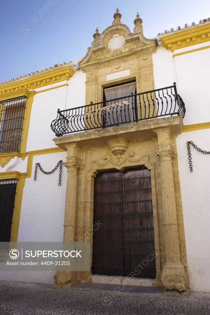 House in Carmona Town. Sevilla. Andalusia. Spain.