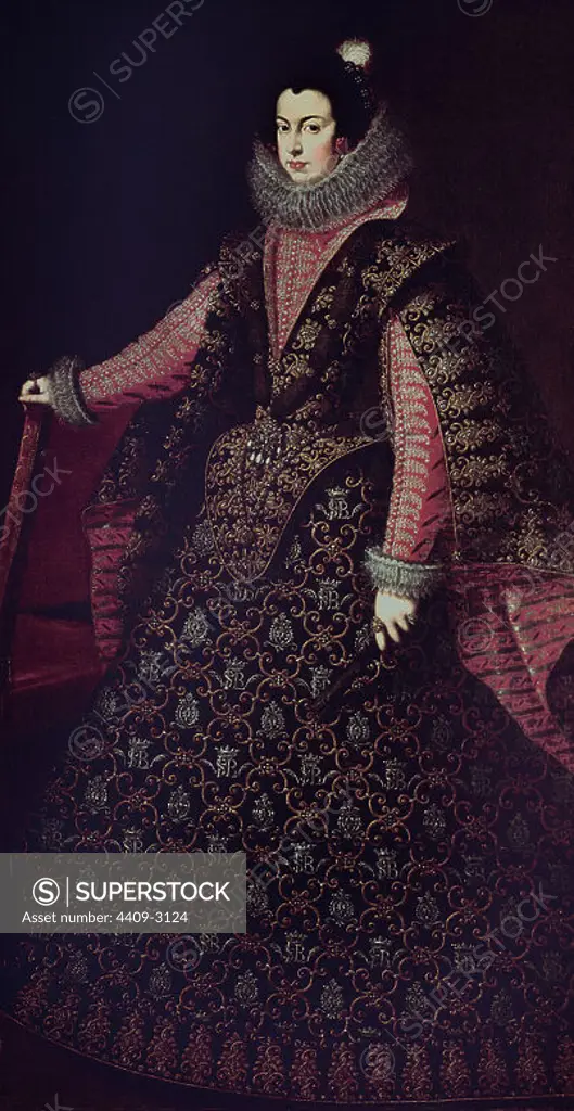 'Elisabeth of France', Oil on canvas. Author: ESCUELA ESPAÑOLA. Location: MUSEO FRESCH. Ajaccio. France. ENRIQUE IV DE FRANCIA HIJA. MARIA DE MEDICIS HIJA. ISABELLA VON FRANKREICH. ELISABETH OF BOURBON. FELIPE IV 1ª ESPOSA.