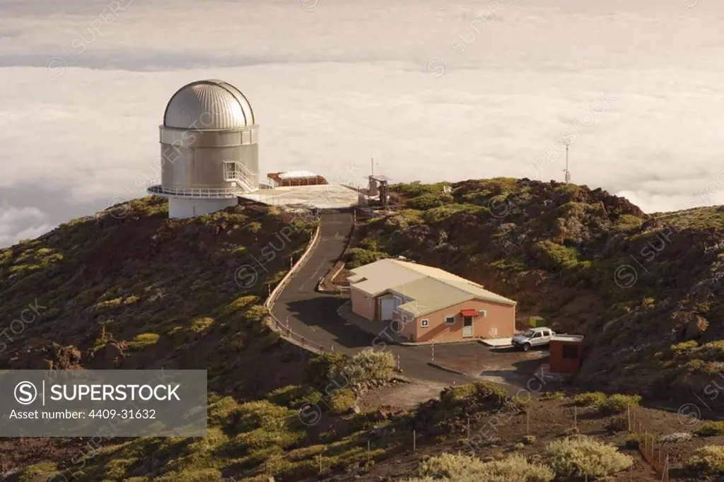 Astronomical observatory of Roque de los Muchachos. Caldera de Taburiente National Park. La Palma. Canary Island. Spain.