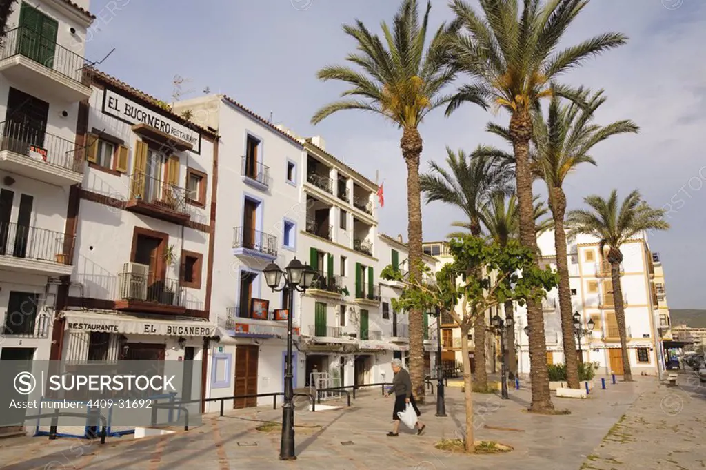 Sa Penya District. Ibiza Island. Balearic Island. Spain.