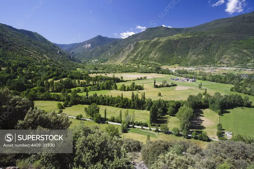 Aneu Valley. The Pyrenees mountain. Pallars Sobira. Lerida. Spain.