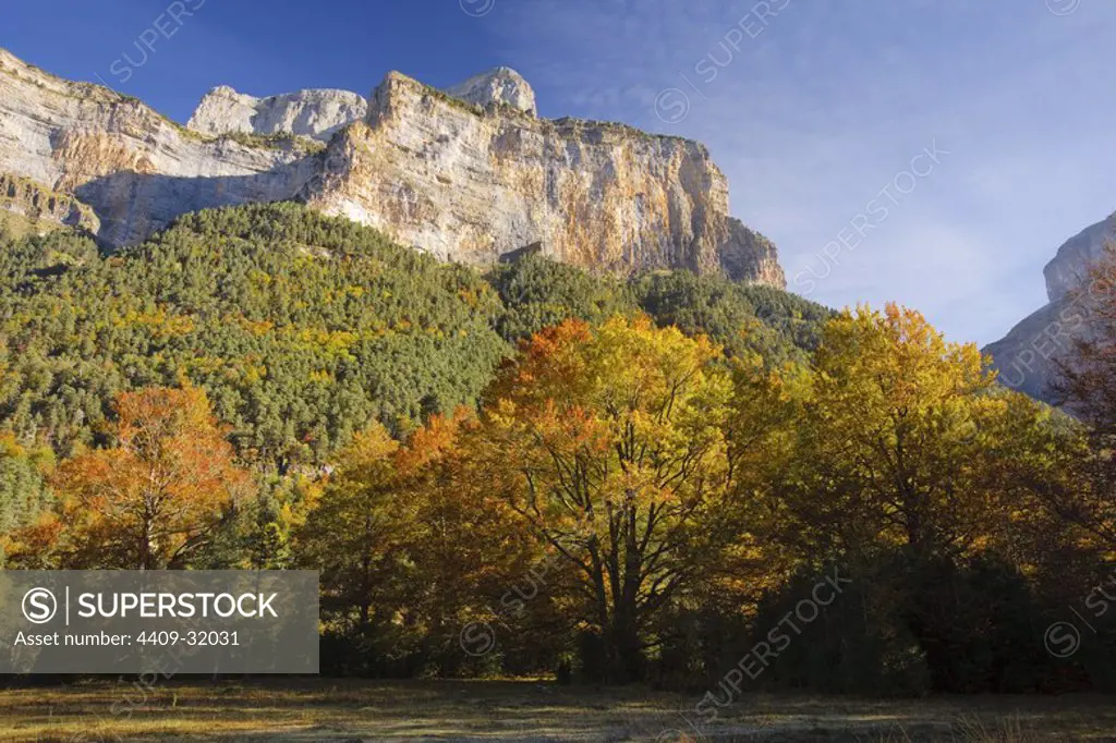 Ordesa y Monte Perdido National Park. The Pyrenees mountain. Huesca. Spain.