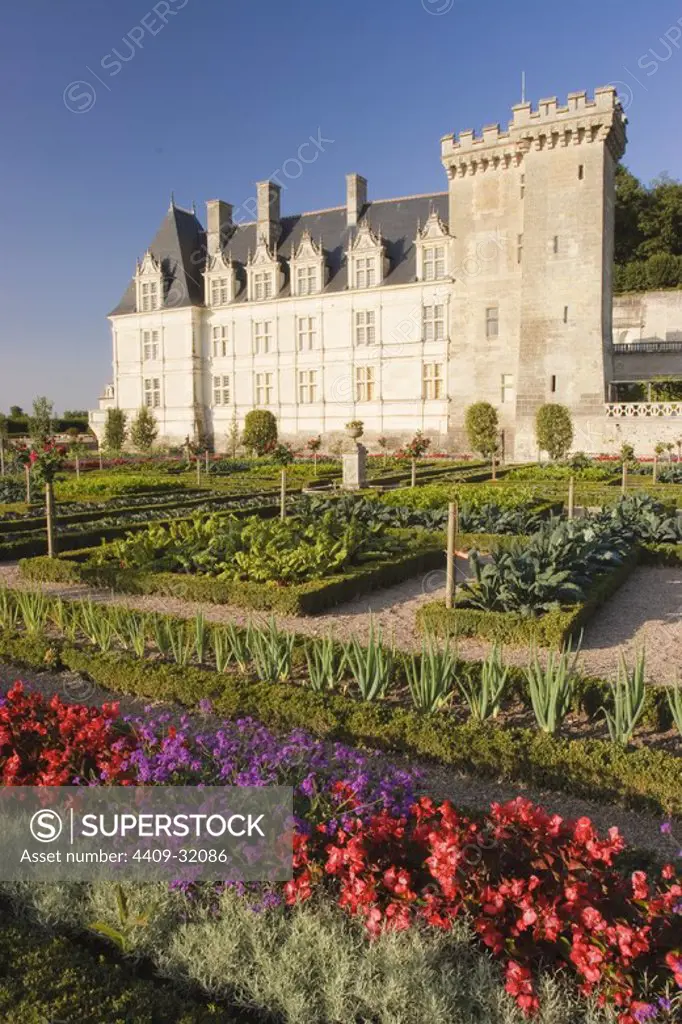 Villandry Castle. Loire Valley. France.