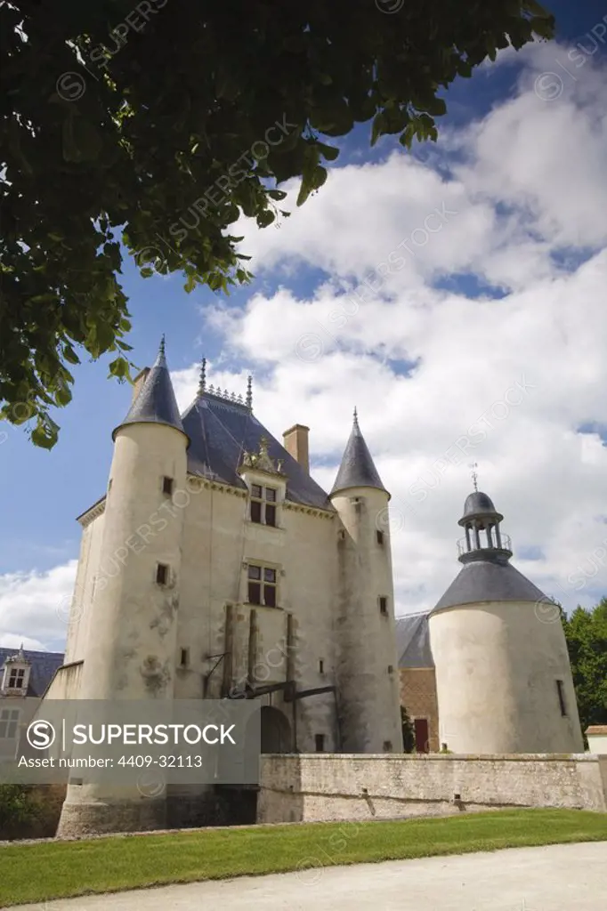 Chamerolles Castle. Loire Valley. France.