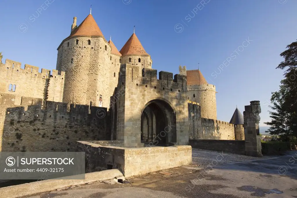 Cathar Castle of Carcassonne. Aude. France.
