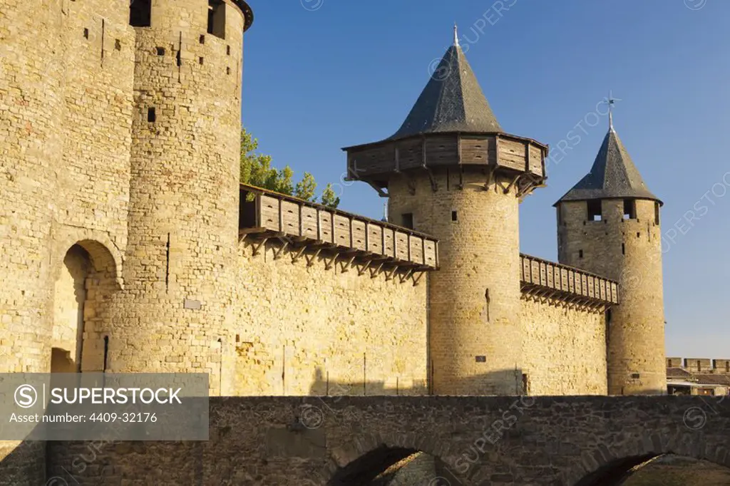 Cathar Castle of Carcassonne. Aude. France.