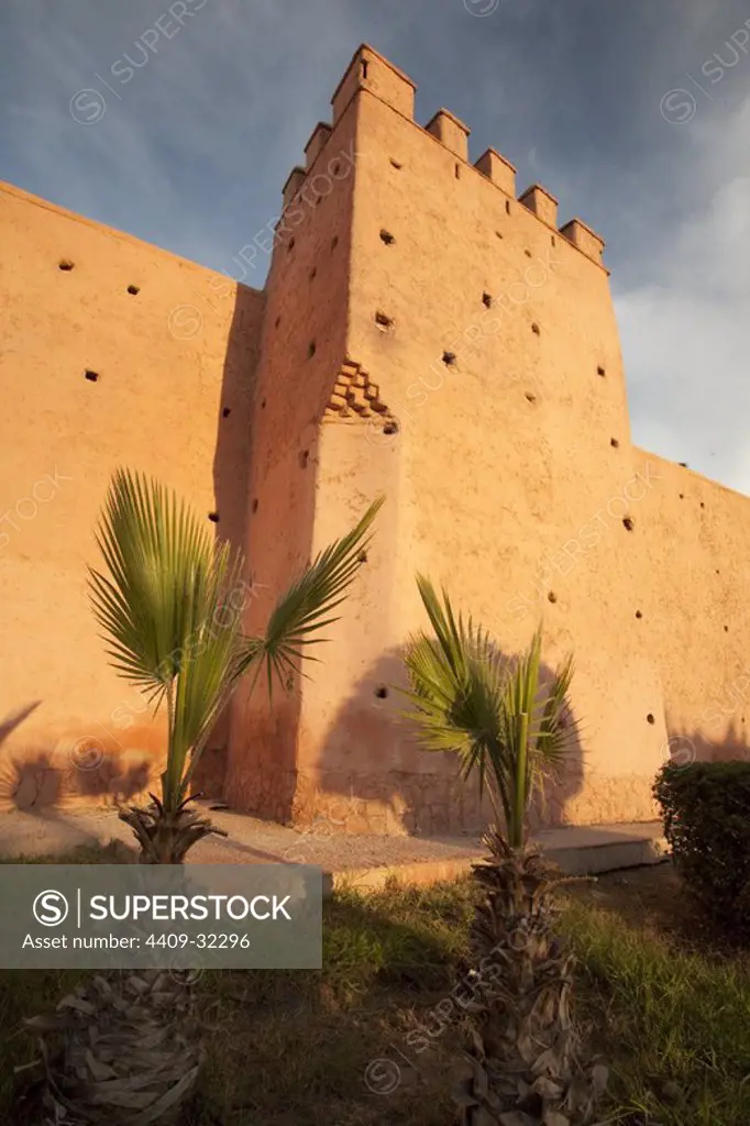 Wall of La Medina. Marrakech. Morocco.
