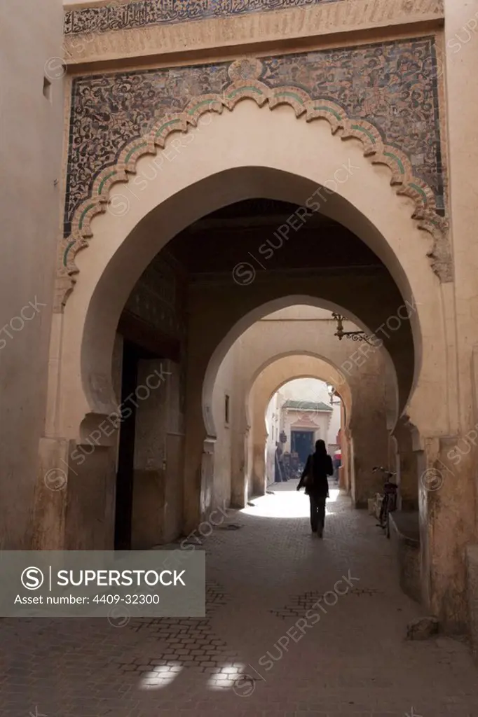 La Medina District. Marrakech. Morocco.