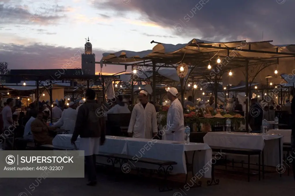Djemaa el Fna Square. Marrakech. Morocco.