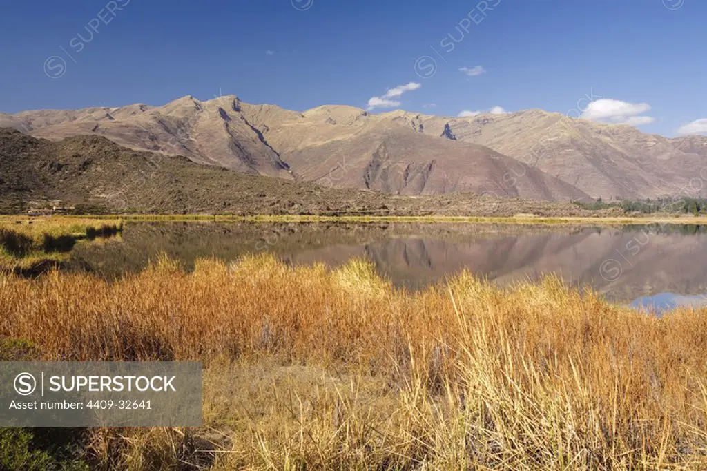 Huacarpay Lake. Vilcanota Mountain Range. Cusco Departament. Peru.