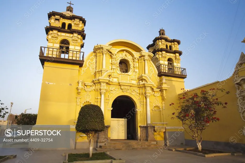 Matriz Church of Pisco. Ica Departament. Peru.