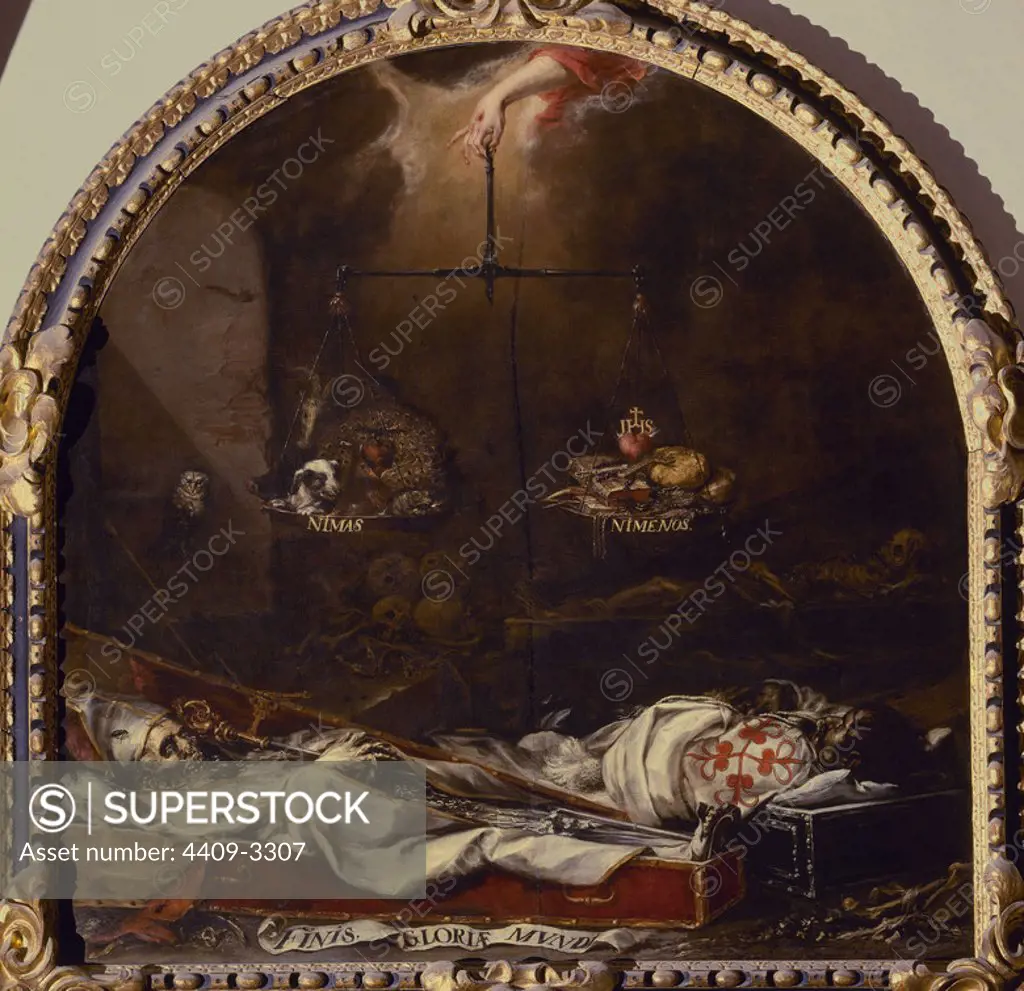 'Finis Gloriae Mundi', 1670-1672, Oil on canvas, 270 × 216 cm. Author: JUAN DE VALDES LEAL. Location: HOPITAL DE LA CHARITE. Sevilla. Seville. SPAIN.