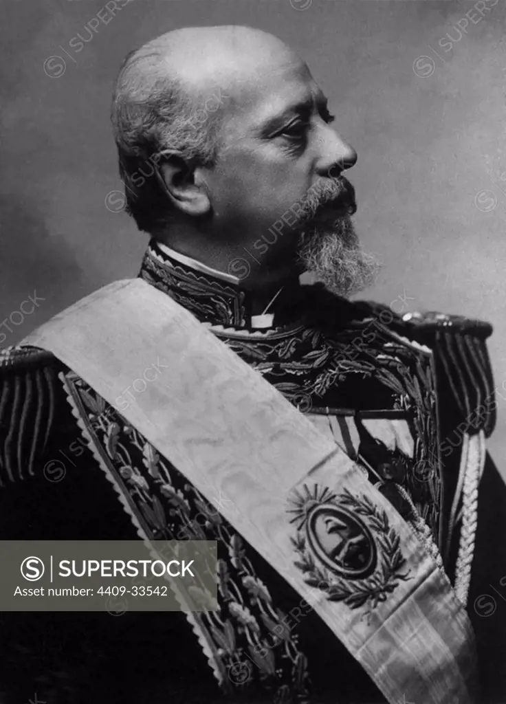 Roca, Julio Argentino (1843-1914). General y político argentino. Presidente de la nación en 1880 y en 1898. Fotografía de 1810.