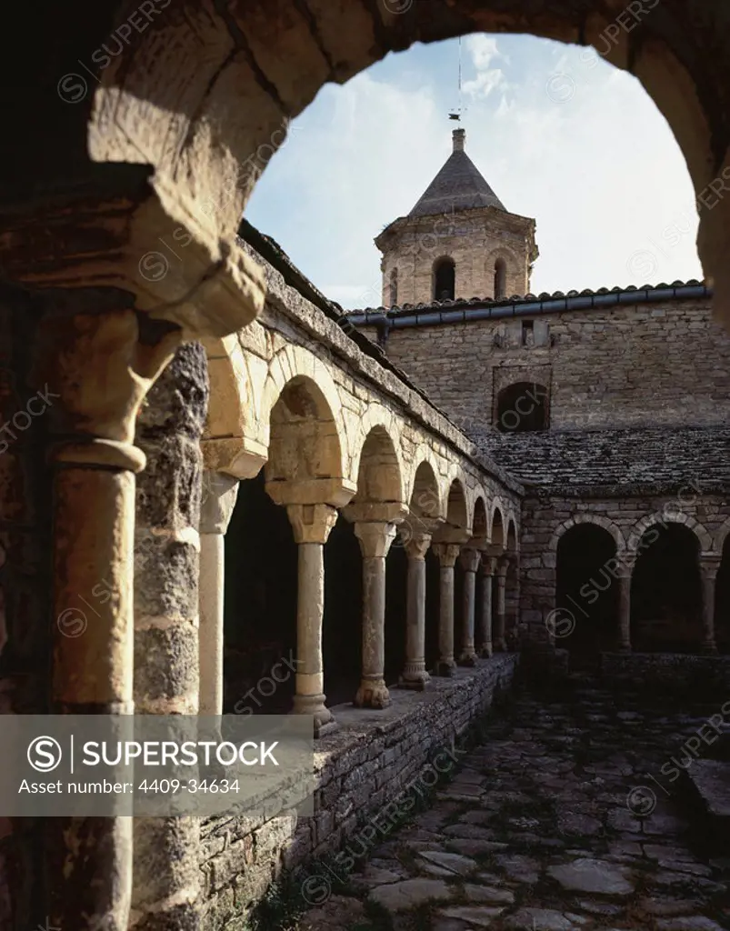 Romanesque. Spain. 12th century. Cloister of the Cathedral of St. Vincent. Roda de Isabena. Aragon.