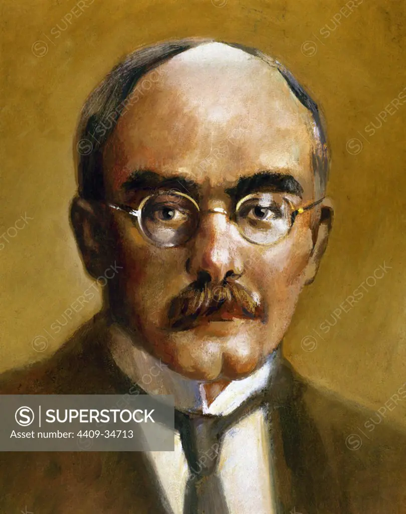 Kipling, Rudyard (1865-1936). English short-story writer, poet, and novelist. Nobel Prize for Literature in 1907.