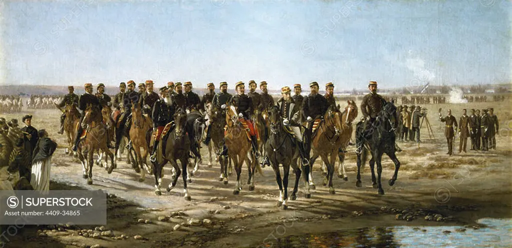 Juan Manuel Blanes (1830-1901). Uruguayan painter. Conquest of the desert by General Julio Argentino Roca and his army, or occupation of Black River, 1879. Juan Manuel Blanes Municipal Museum of Fine Arts. Montevideo. Uruguay.