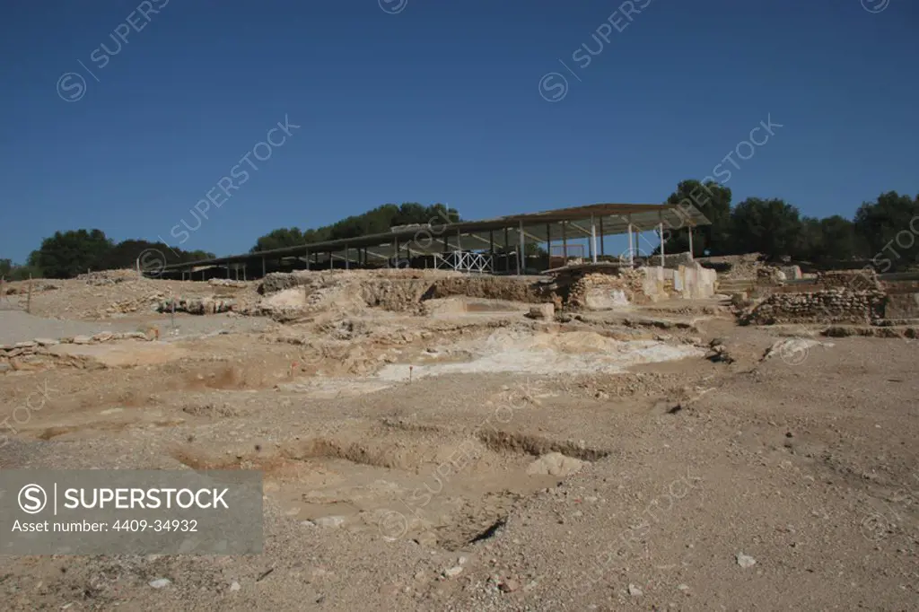 Roman Villa "Els Munts", the residence of a high official in the administration of Tarraco. 2nd century A.D. Ruins. Tarragona. Catalonia. Spain.