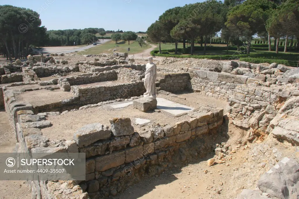 Emporium. 570 BC. Asclepius, god of medicin. Neapolis. Girona province. Catalonia. Spain.