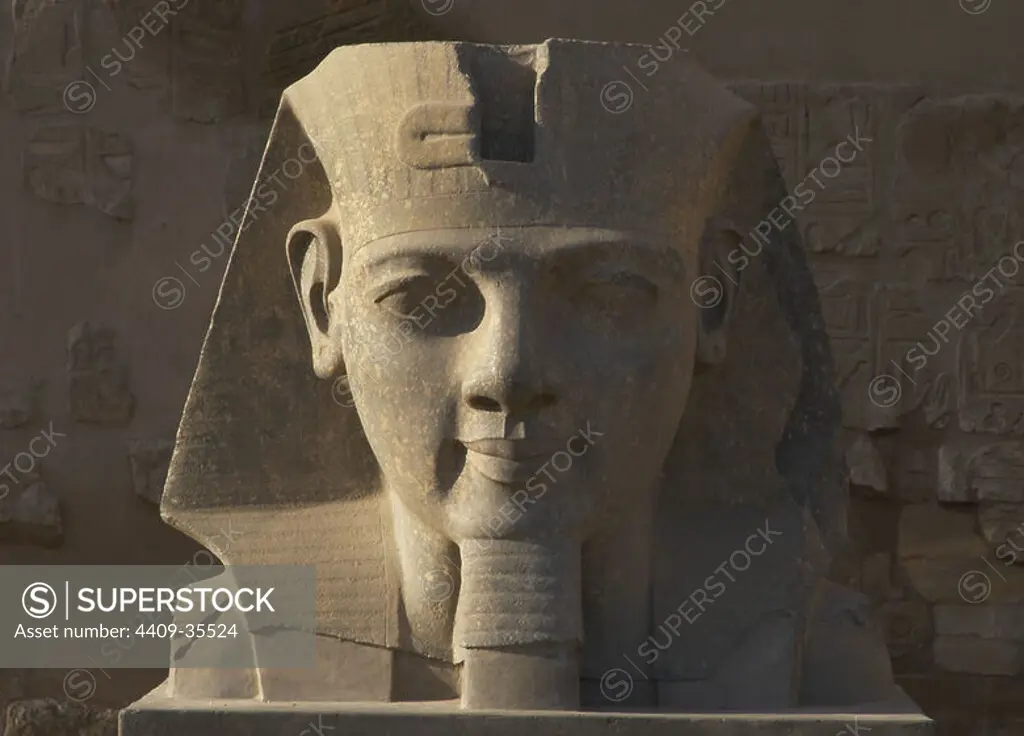 Ramesses II. New Kingdom. Temple of Luxor. Egypt.