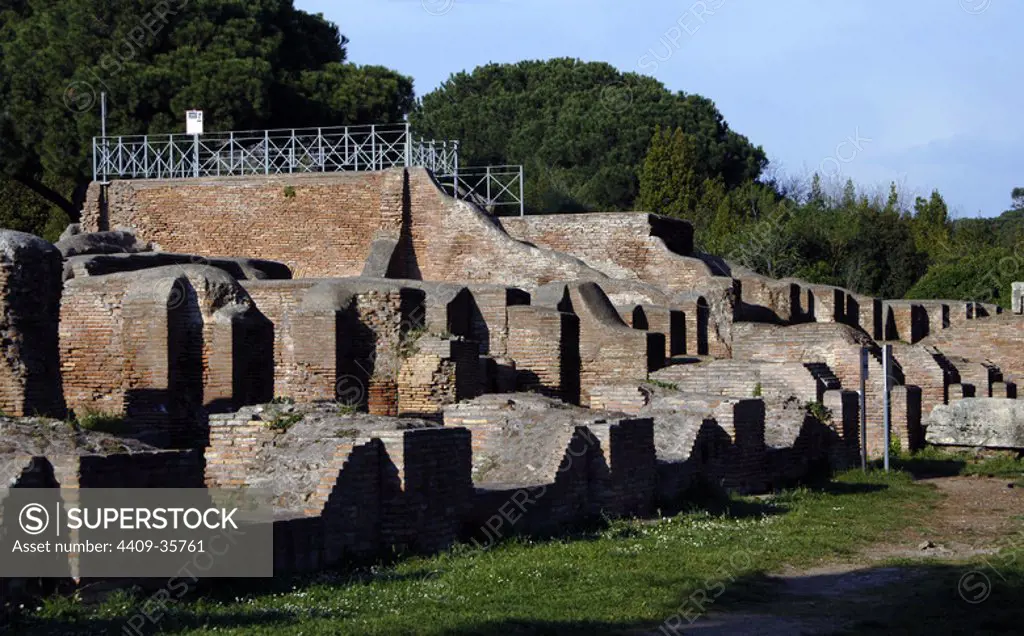 Italy. Ostia Antica. Baths of Neptune. Financed by the Emperor Hadrian (117-138) on pre-existing baths and then restored at the end of the 2nd and the 4th centuries.
