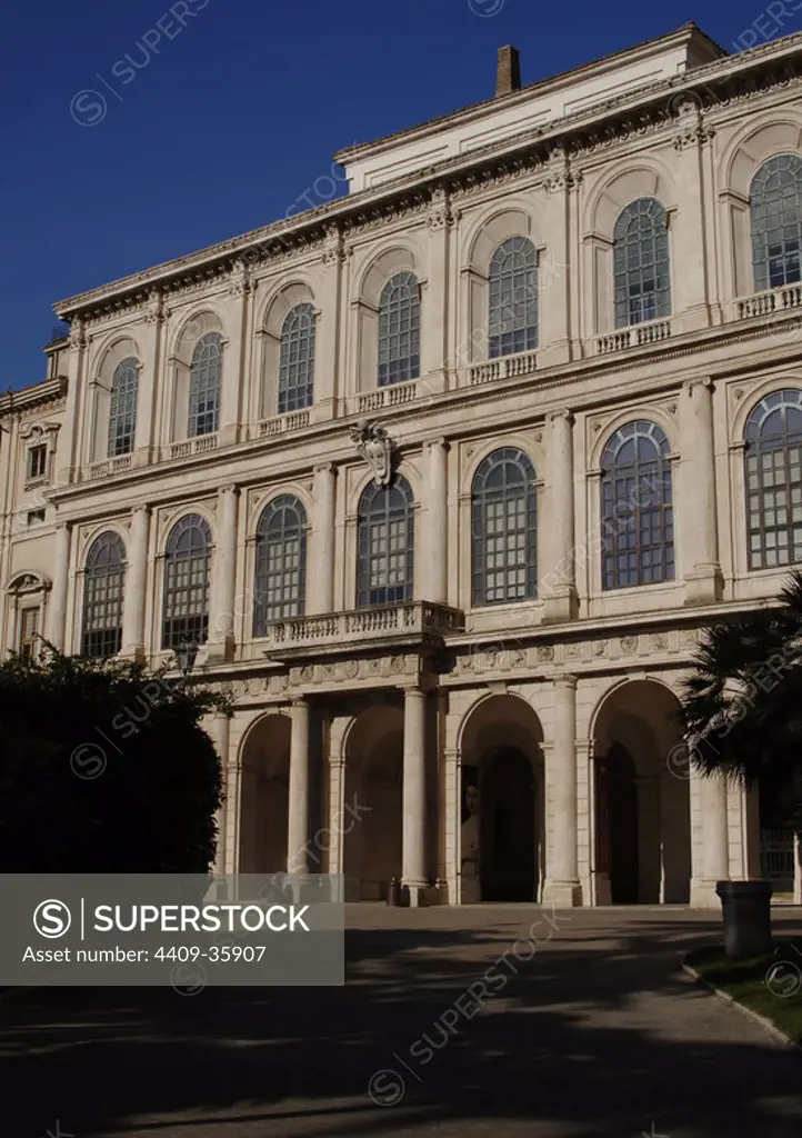 Italy. Rome. Barberini Palace. 17th century. It houses the Galleria Nazionale d'Arte Antica.