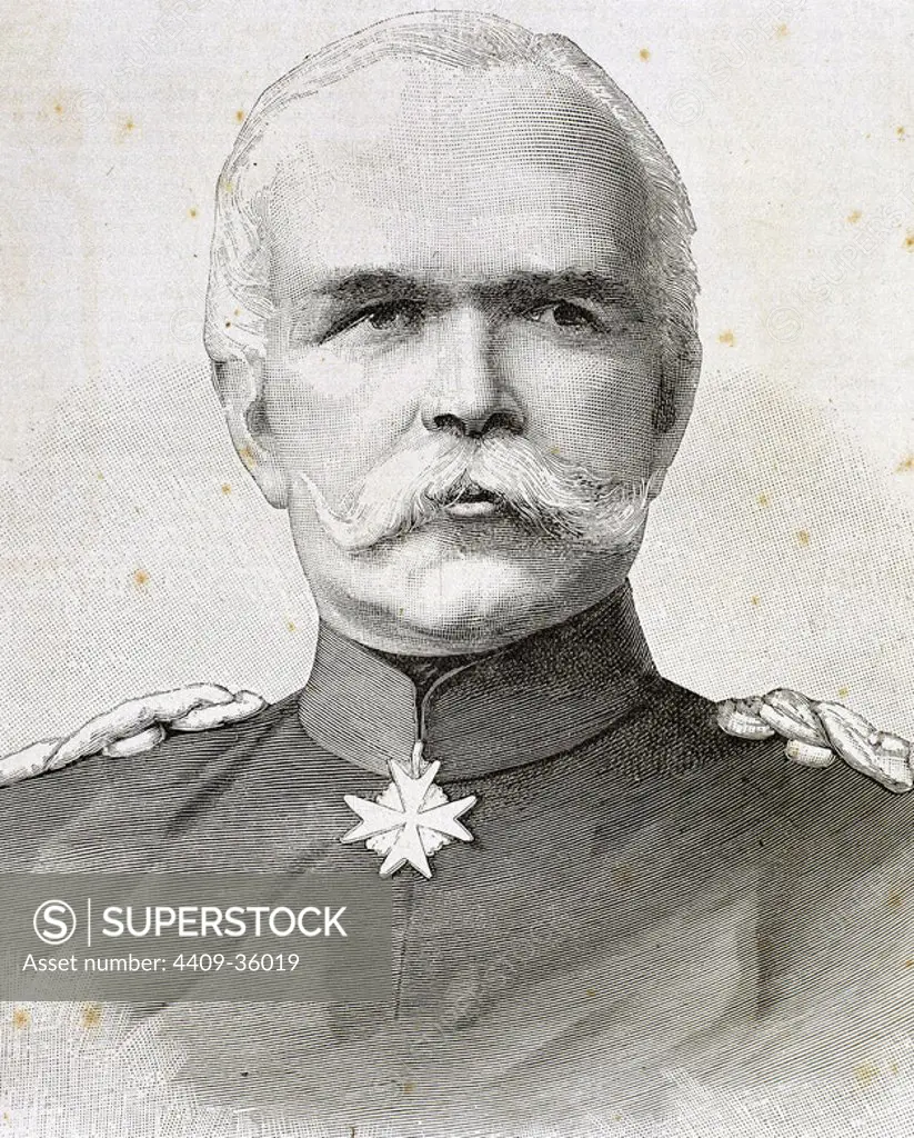 Leo von Caprivi (Caprivi Georg Leo Graf von Caprara of Montecuccoli) (1831-1899). German political and military. Otto von Bismarck's successor as Chancellor of Germany (1890-1894). Nineteenth-century engraving.