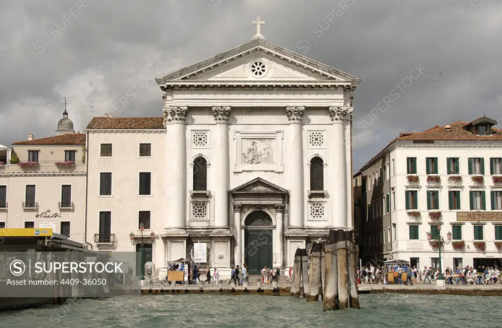 Italy. Venice. St. Mary of Piety church. Giorgio Massari. 18th century. Exterior.