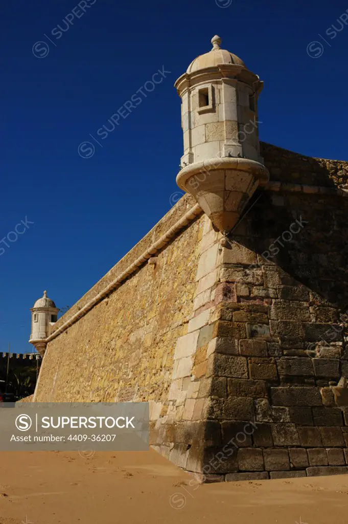 Portugal. Lagos. Ponta da Bandeira Fort (17th century). Algarve.