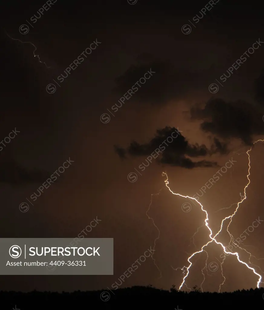Lightning. Rapid City. United States.