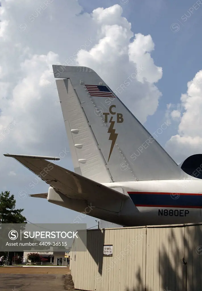 Elvis Presley's private plane. Memphis. Tennessee. USA.