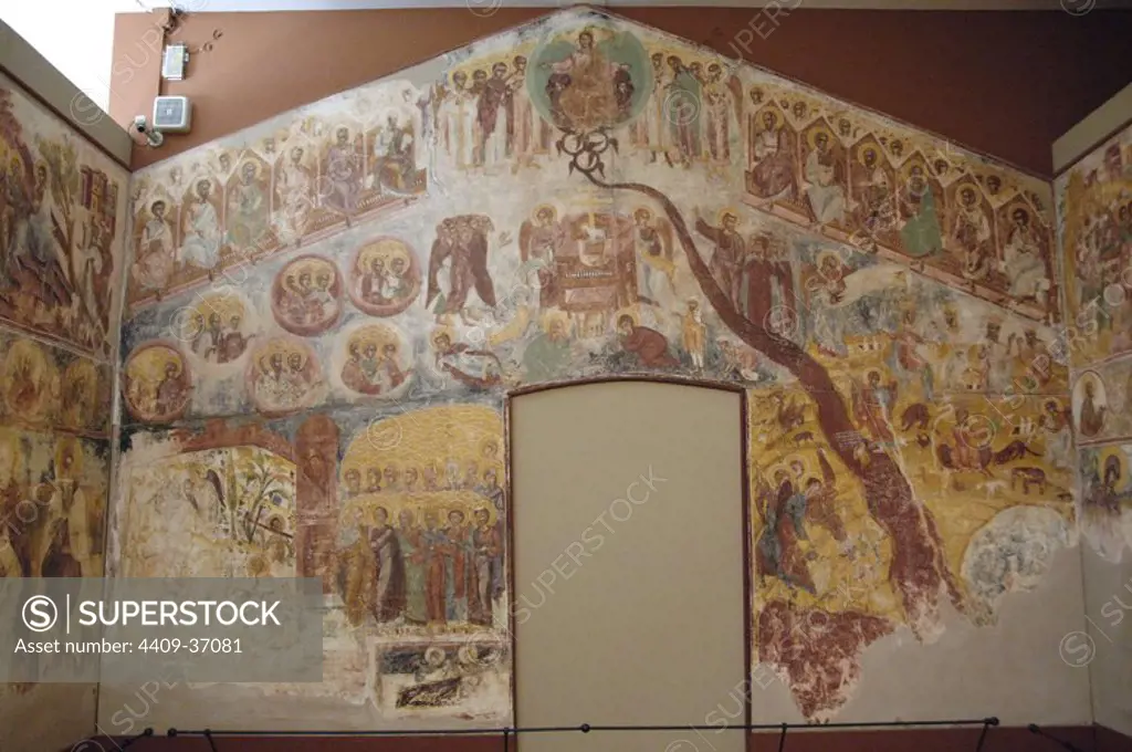 Byzantine Art. Greece. Frescoes from the Monastery of St. Andrew in Mesovouni Volimes. Anonymous. 17th century. Byzantine Museum. Zante. Ionian Islands.