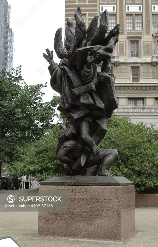United States. Pennsylvania. Philadelphia. Holocaust Memorial, 1964, by Jewish Polish sculptor Nathan Rapoport (1911-1987).