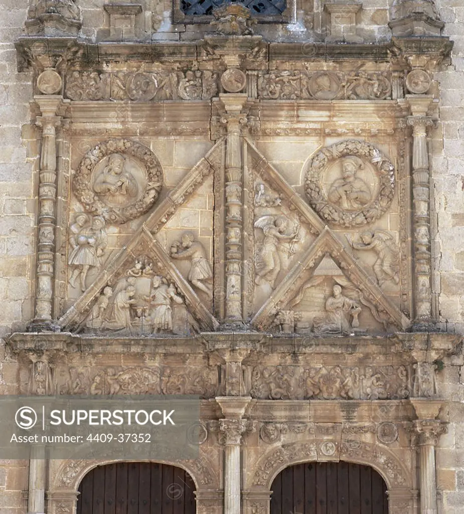 Renaissance Art. Spain. Coria Cathedral. Founded in 1108 and finished in 16 th century. Plateresque portal. Relief. Extremadura.