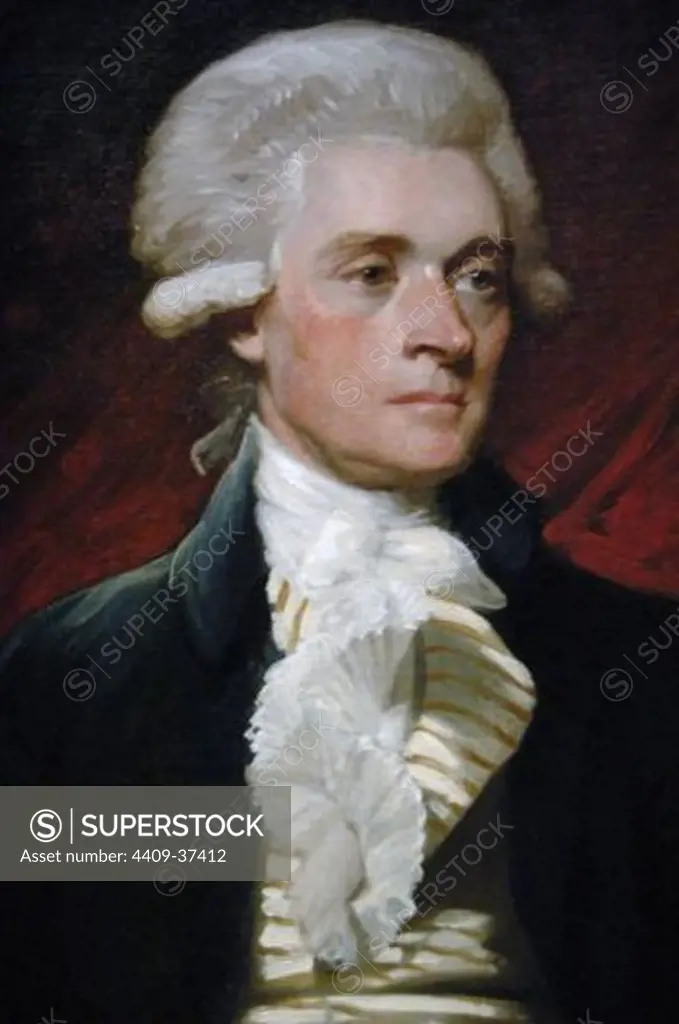 Thomas Jefferson (1743-1826). 3rd President and one of the Founding Fathers of the United States. Principal author of the Declaration of Independence (1776). Portrait (1786) Mather Brown (1761-1831). National Portrait Gallery. Washington D.C. United States.