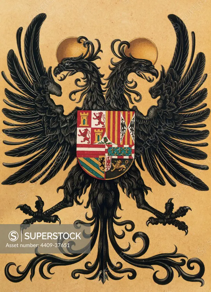 Imperial Banner with double-headed eagle of Charles V (1500-1558), Holy Roman Emperor.