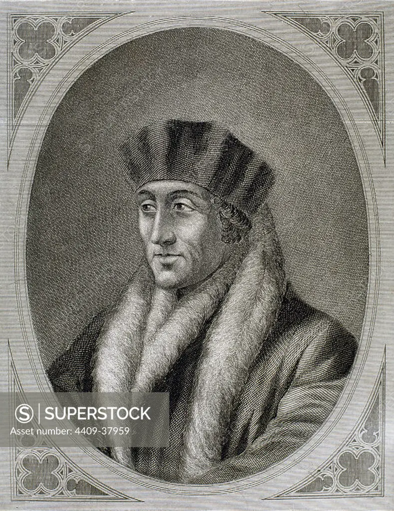 Desiderius Erasmus Roterodamus (sometimes known as Desiderius Erasmus of Rotterdam) (1466/1469-1536). Dutch Renaissance humanist and a Catholic Christian theologian. Portrait.