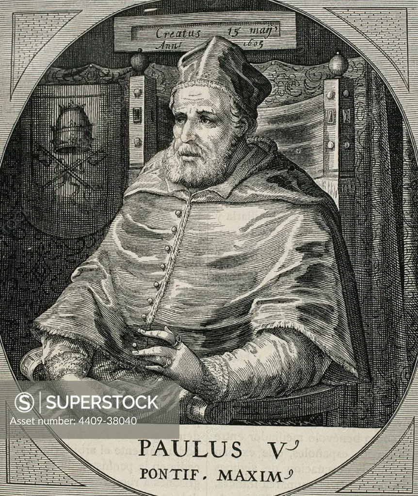 Paul V (Rome ,1552-Rome, 1621. Italian Pope (1605-21), named Camillo Borghese.