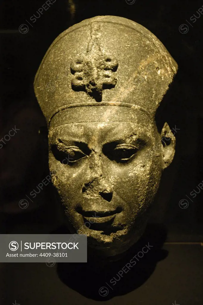 Nectanebo II (ruled in 360-342 B.C.). The third and last pharaoh of the 30th dynasty as well as the last native ruler of Ancient Egypt. Bust.