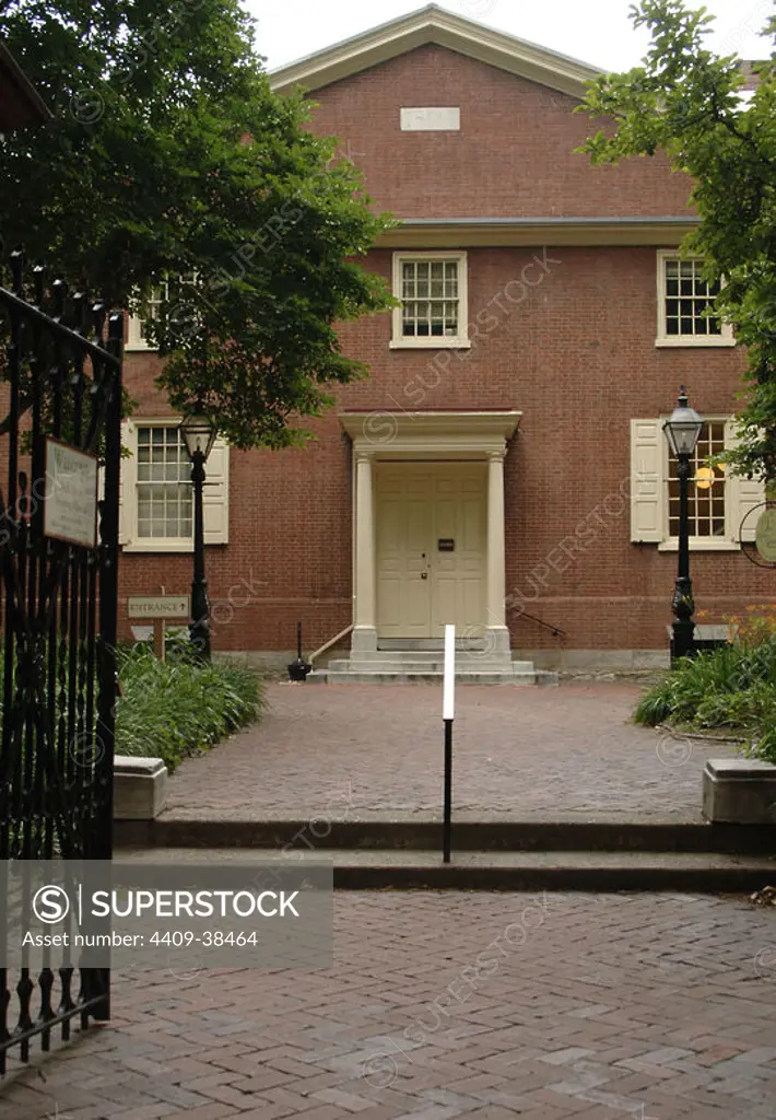 United States. Pennsylvania. Philadelphia. The Arch Street Meeting House of the Religious Society of Friends (Quakers). Built between 1803-1805 by Owen Biddle Jr (1774-1806).