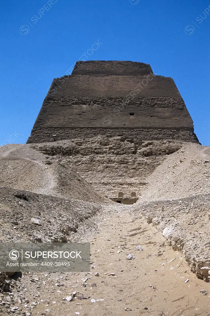 Egypt. Step Pyramid Meidum. Old Kingdom. 4th Dynasty. Lower Egypt.