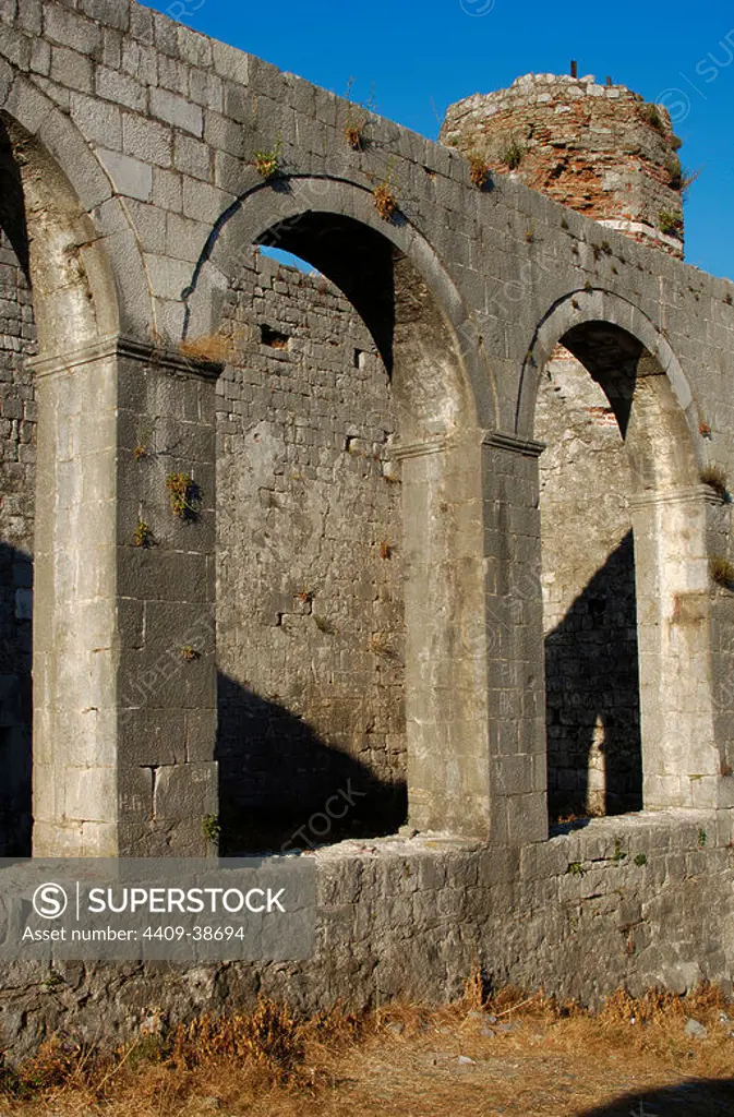 Republic of Albania. Shkodra (Scutari). St. Stephen's Church within the Rozafa castle.