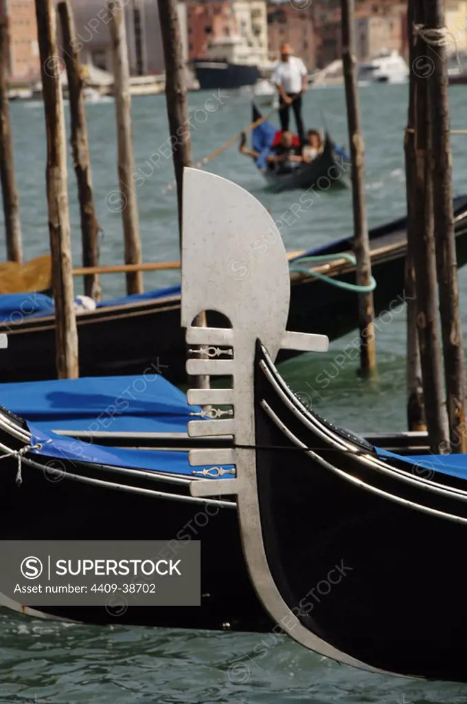 Gondolas. Venice. Italy.