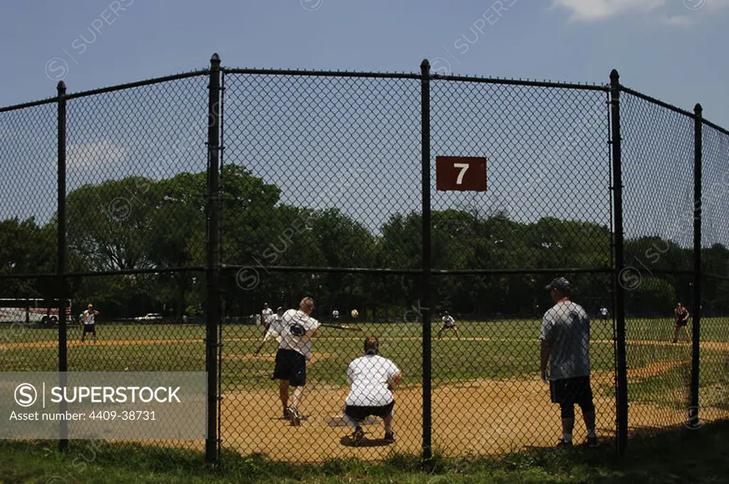 Baseball match. Washington D.C. United States.