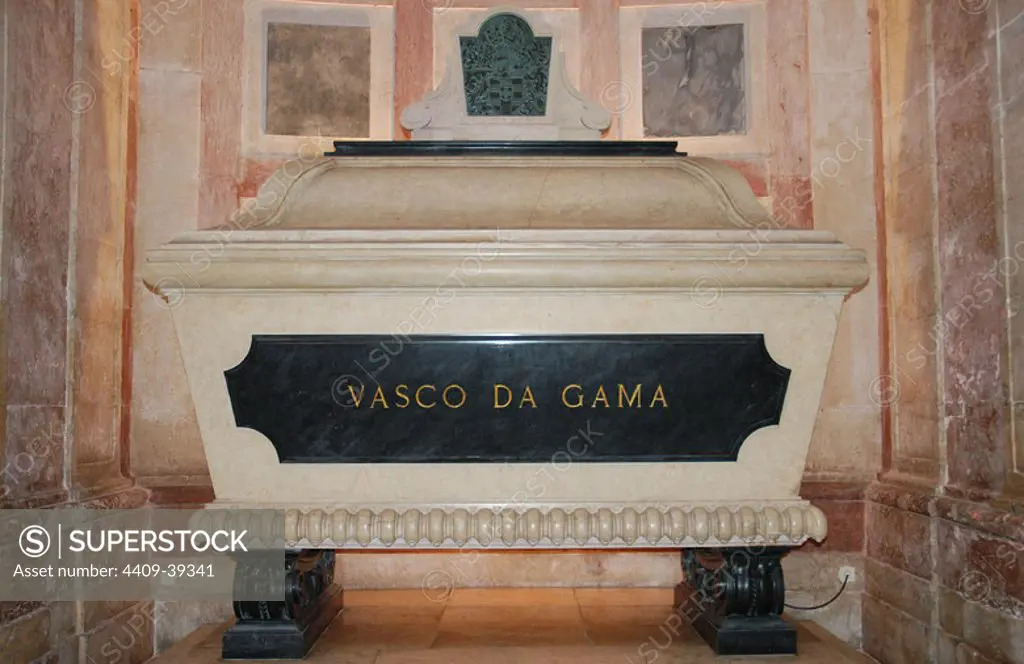 Portugal. Lisbon. Church of Santa Engracia. National Pantheon. Tomb of Portuguese explorer Vasco da Gama (1460-1524).